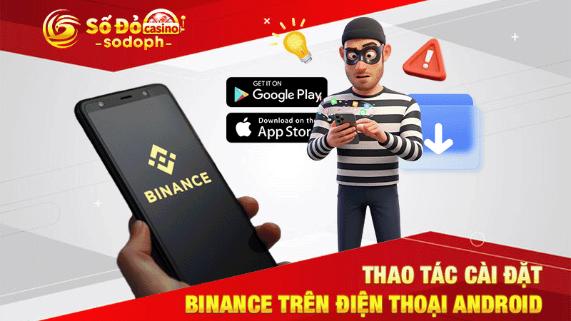 thao tác cài đặt binance trên điện thoại android
